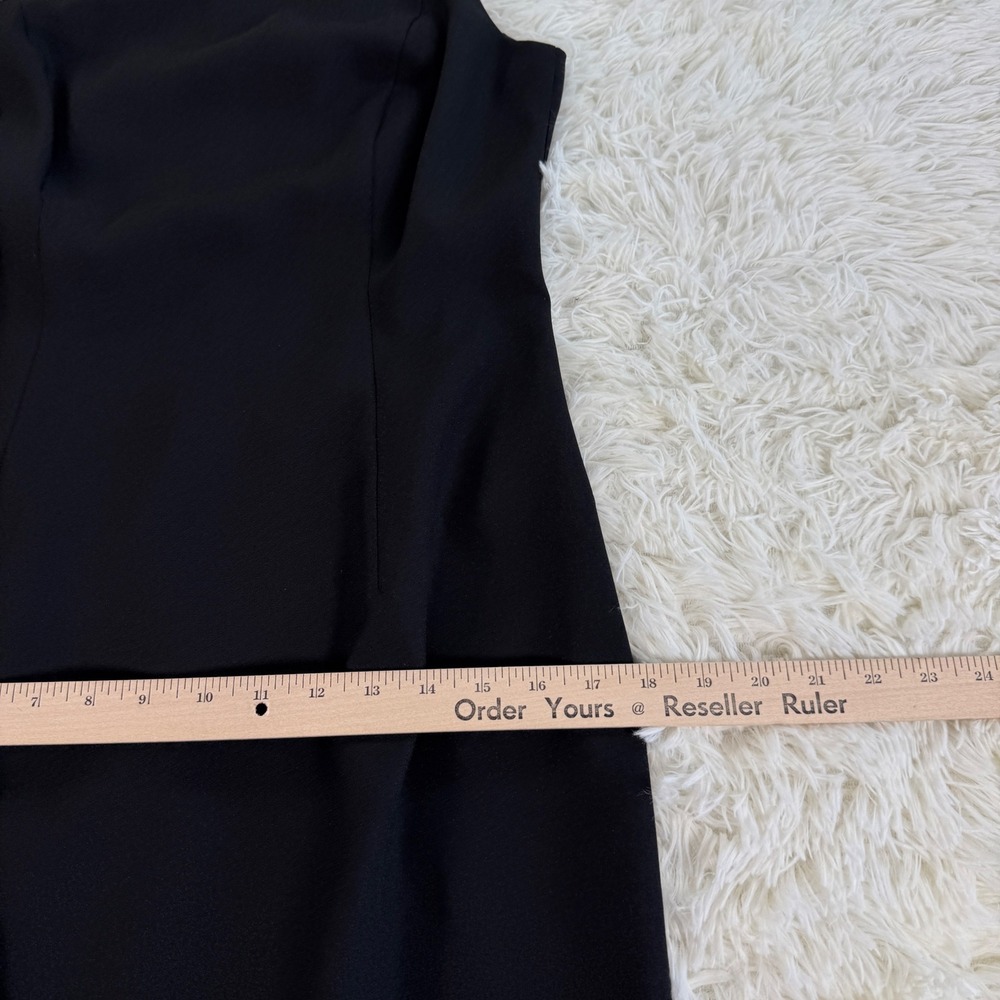 Vintage Andrea Polizzi for Rex Lester Black Sleeveless Sheath Dress Size 8‎ LBD - Picture 10 of 13